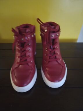 Aldo Women's High-Top Fashion Sneakers in Burgundy